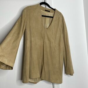 THE ROW size S suede tunic